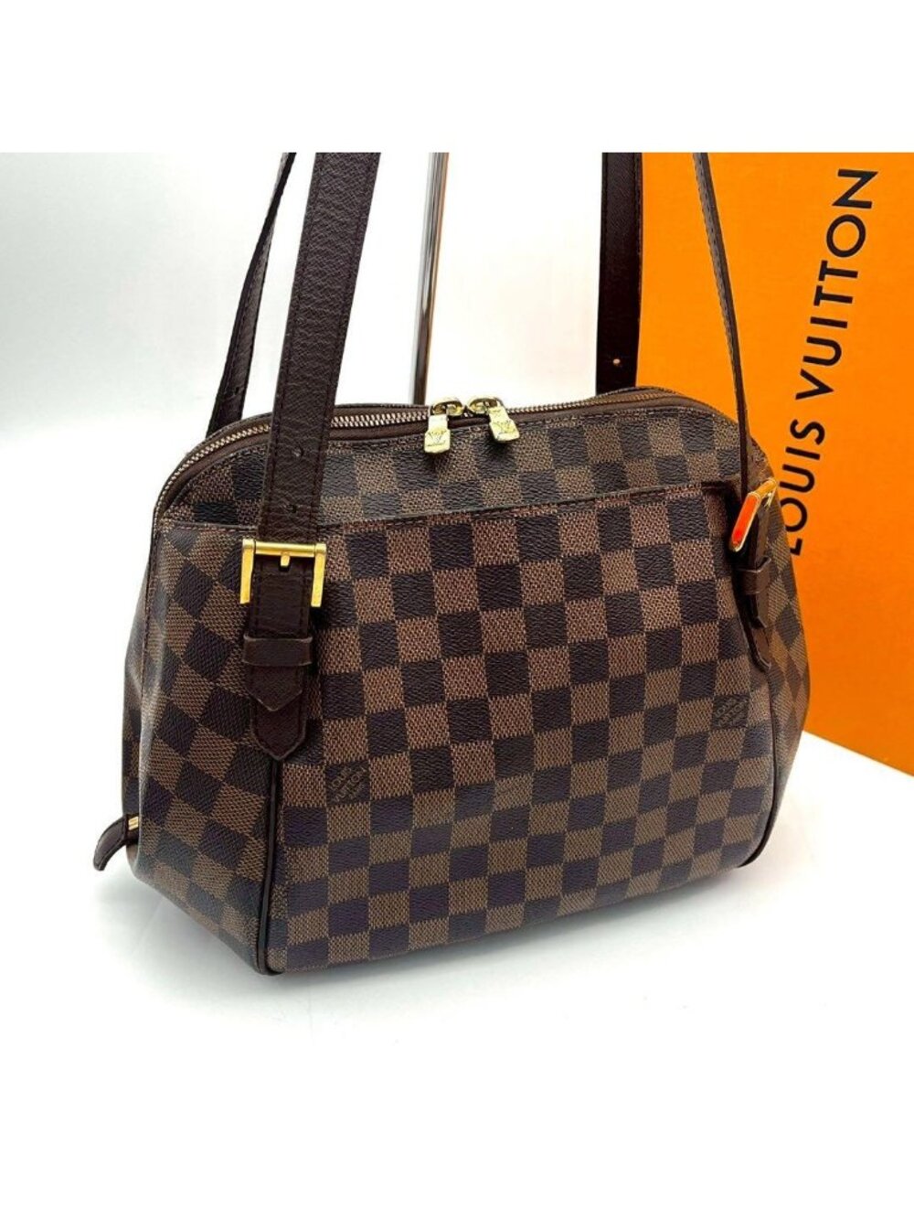 Louis Vuitton Damier Ebene Belem MM Tote - Picture 9 of 9